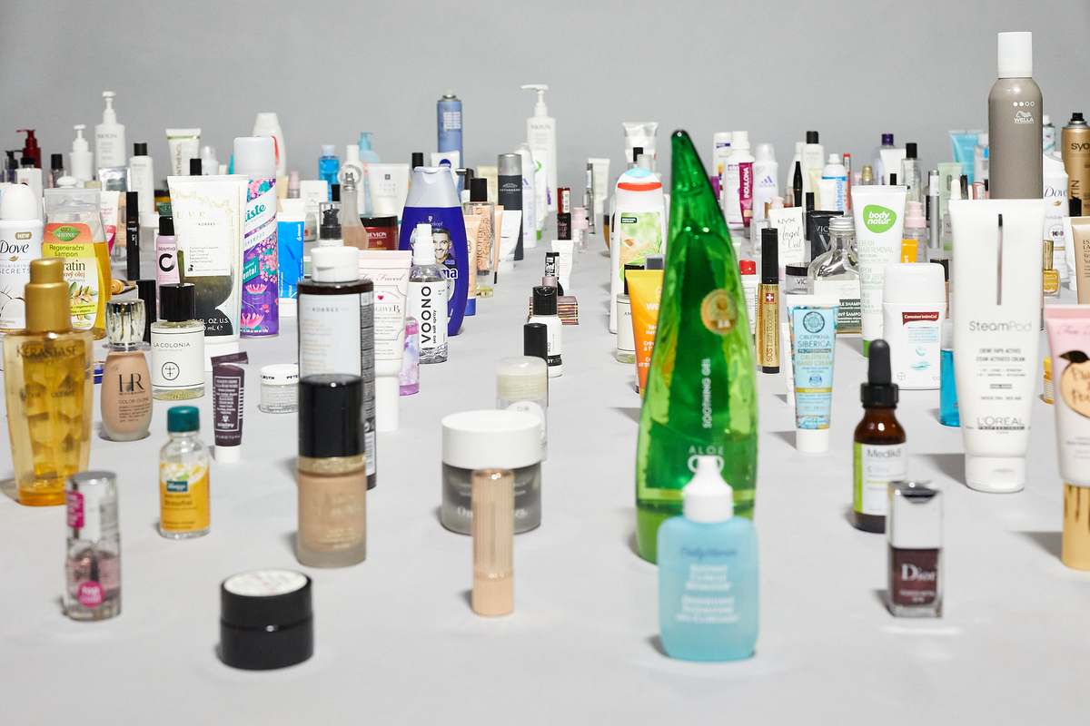 My Cosmetics 2018-2020, installation, ca 2 x 2.5 m